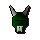 Green h'ween mask