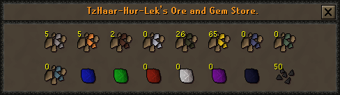 TzHaar-Hur-Lek's Ore and Gem Store